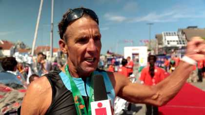 Dave Scott, 'The Man' 59 of age finishes Ironman 70.3 Haugesund in under 5 hours!