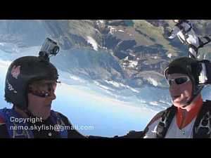 Skydiver's near impact and landing on top of a mountain #AdrenalineRush