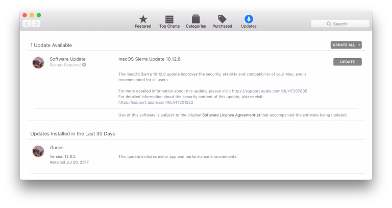 Apple Released macOS Sierra 10.12.6 Update for Download