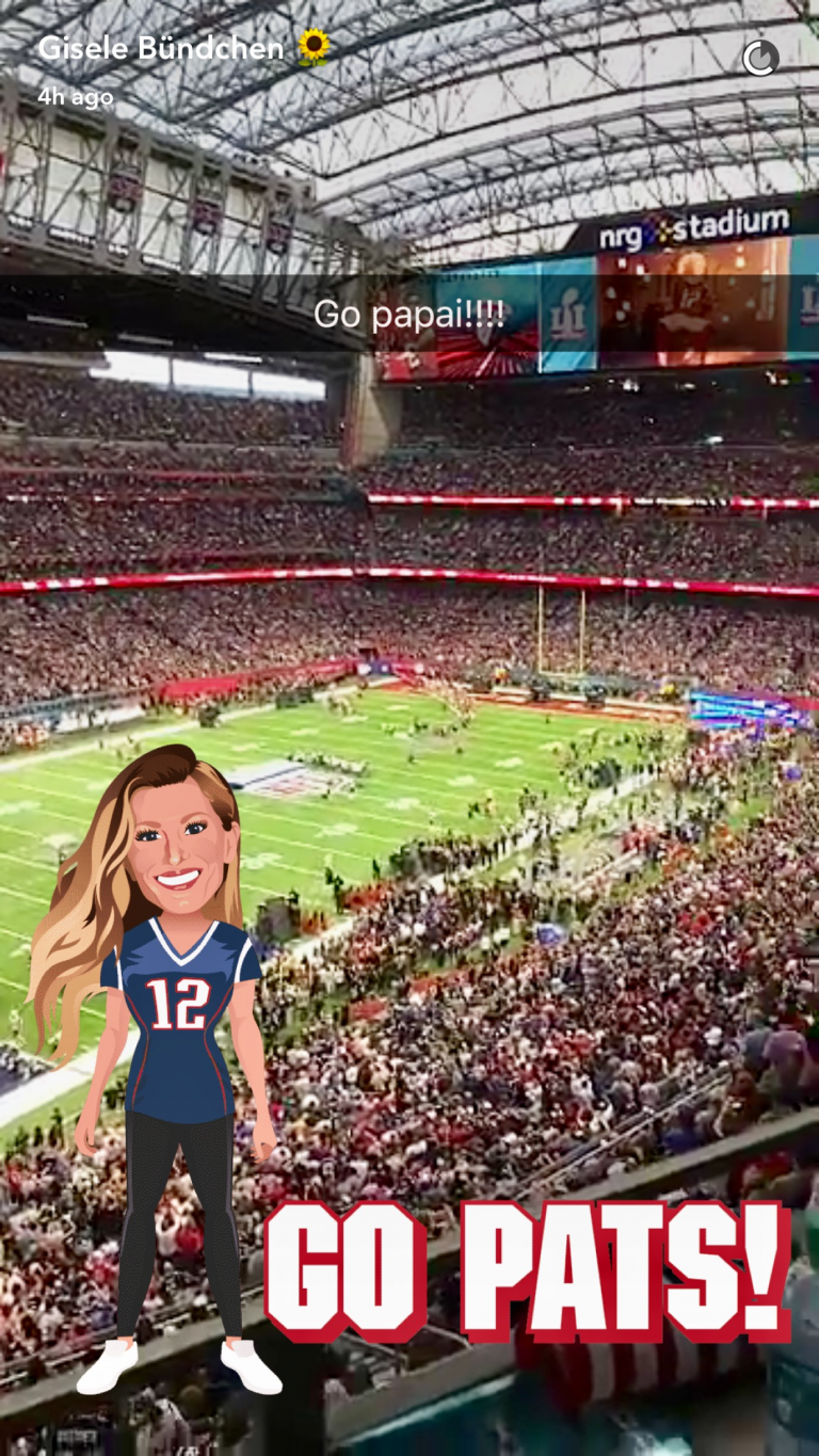 Gisele Bundchen celebrates Tom Brady's 5th Super Bowl Championship! @Gisele
