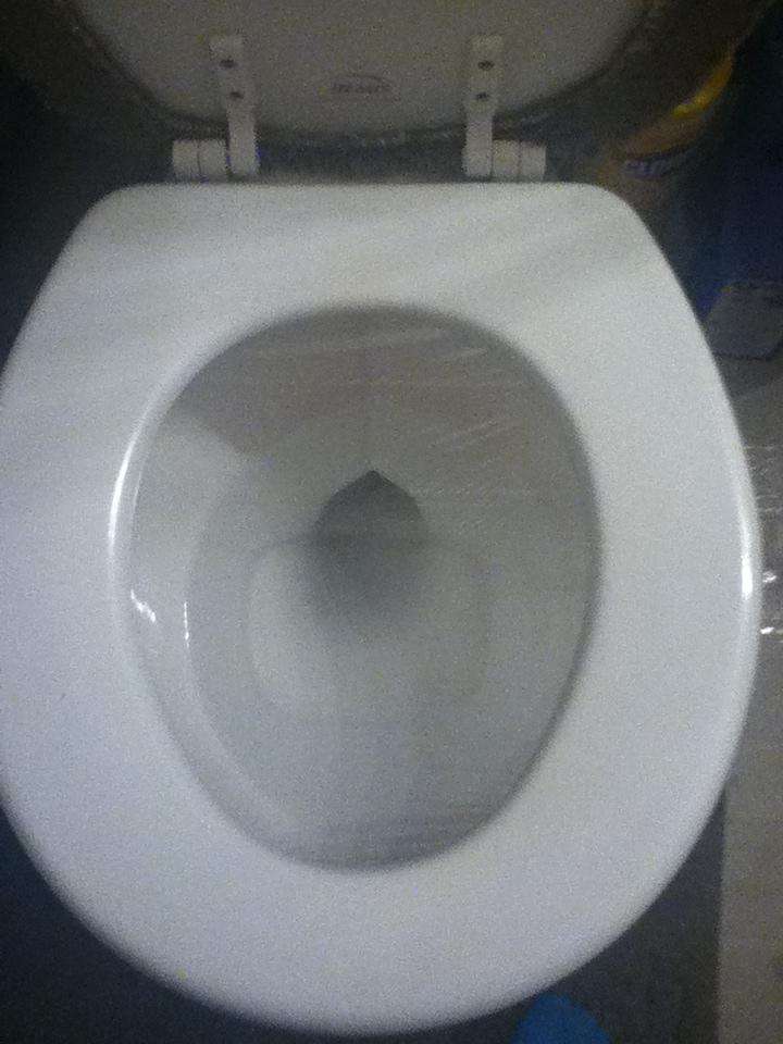 You want April Fools' prank ideas? Cover the toilet with clear plastic...