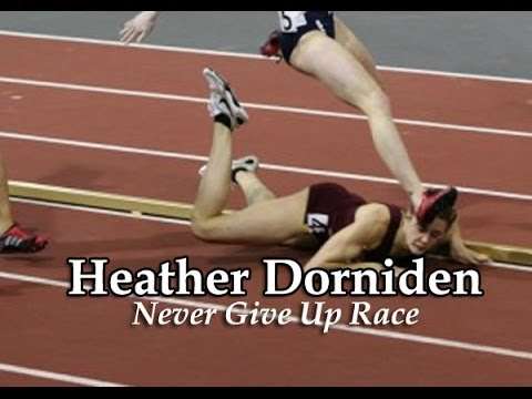 This is why you should never quit: Heather Dorniden takes a hard fall and still wins