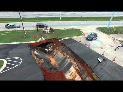 Watch This Drone Footage of the IHOP Sinkhole
