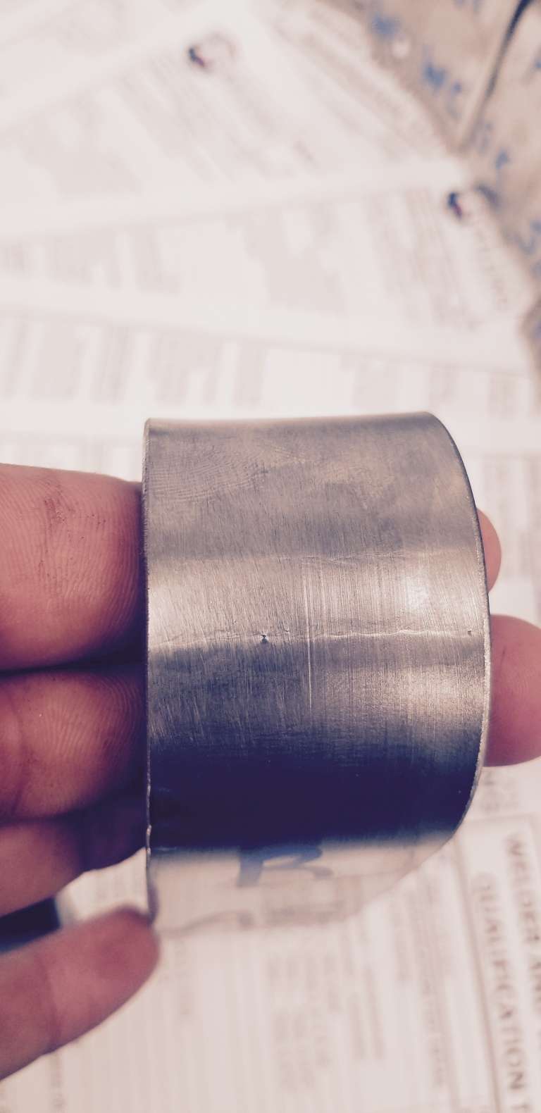 I’m a welder and a country boy! This is a the bottom of a bevel￼ plate. That I welded and passed!