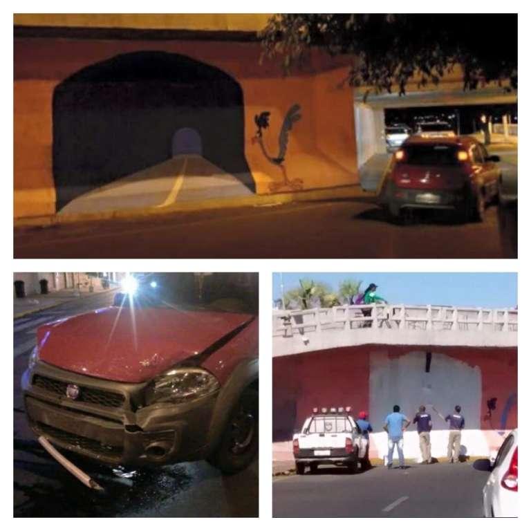 Meep-meep! Fake Road Runner Tunnel Fools a Driver