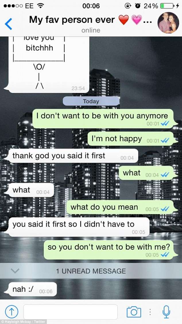 Woman dumps boyfriend for April Fools on WhatsApp, the guy agreed! 