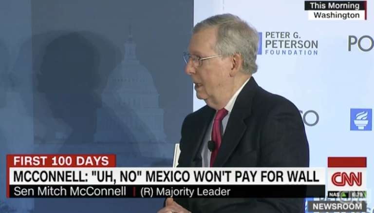 Mitch McConnell Just Confirmed Mexico Will 'Not' Pay For The Wall