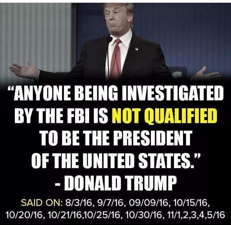 President Trump on Being Investigated by the FBI