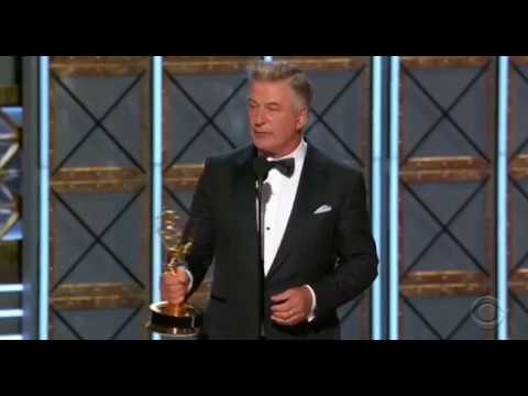 Alec Baldwin Wins Emmy for Donald Trump Portrayal on SNL 2017