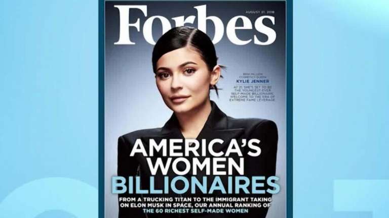 Kylie Jenner is set to be youngest self-made billionaire according to Forbes