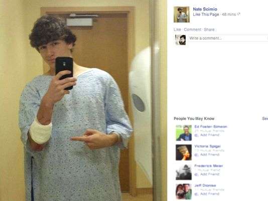 Hero in Pennsylvania high school mass stabbing shares hospital #selfie