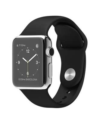 Stainless Steel Case with Black Sport Band #myAppleWatch