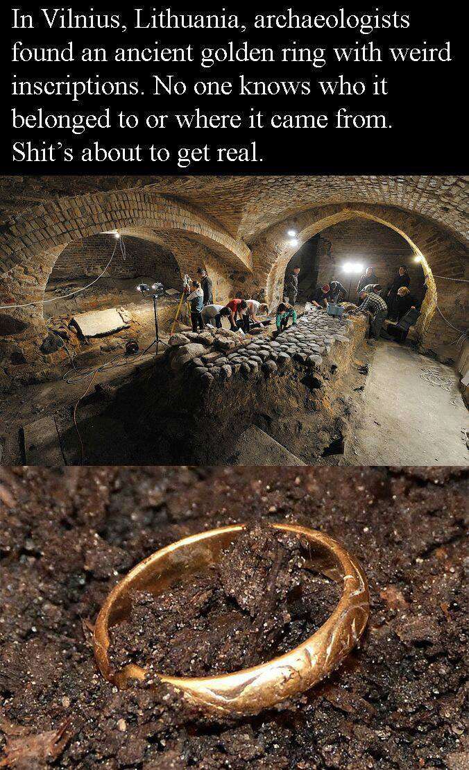 The precious ring is real... I wonder when they will find Gollum's remains... #WTF
