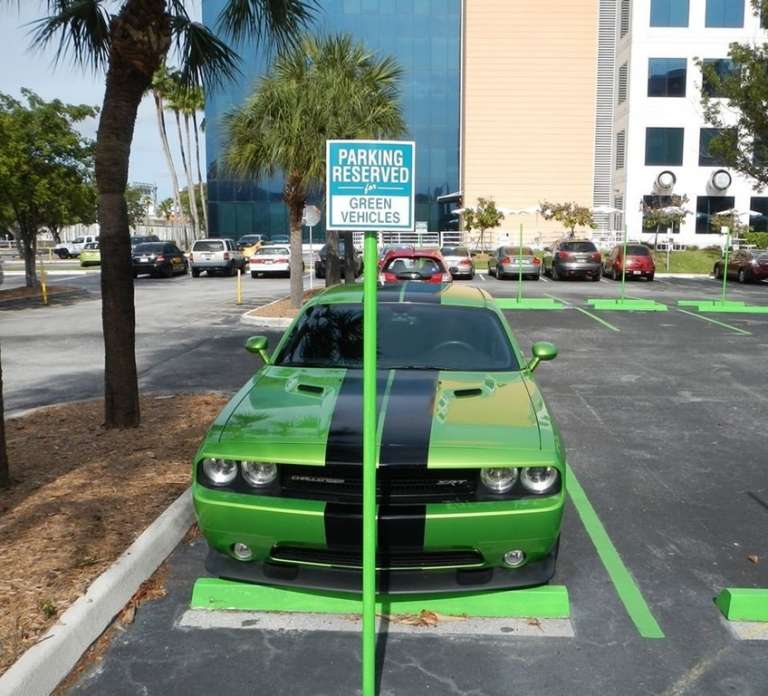Parking Reserved for Green Vehicles