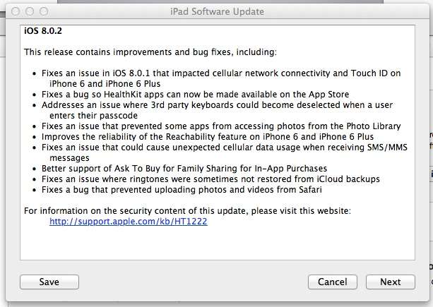 #FYI: iOS 8.0.2 update is out