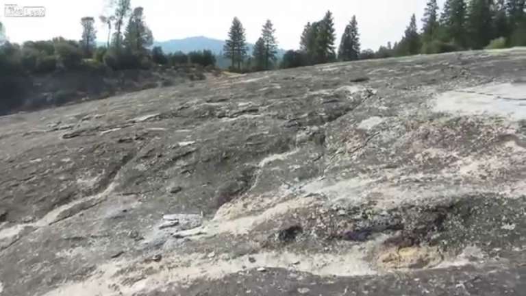 A big chunk of the Sierra Nevada caught fracturing on video