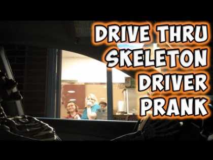Drive Thru Skeleton Driver #Prank