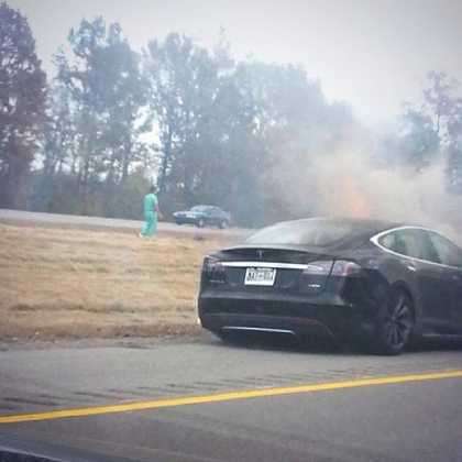 Instagram Photo of Third #Tesla Model S Fire in Nashville