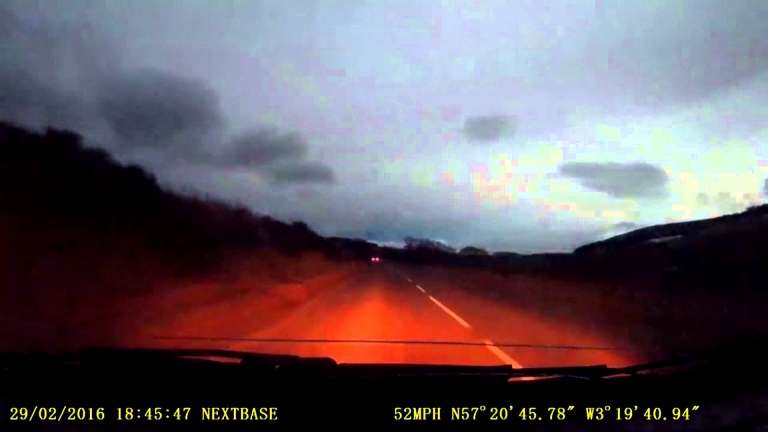 Scotland #Meteor Caught on Dashcam!