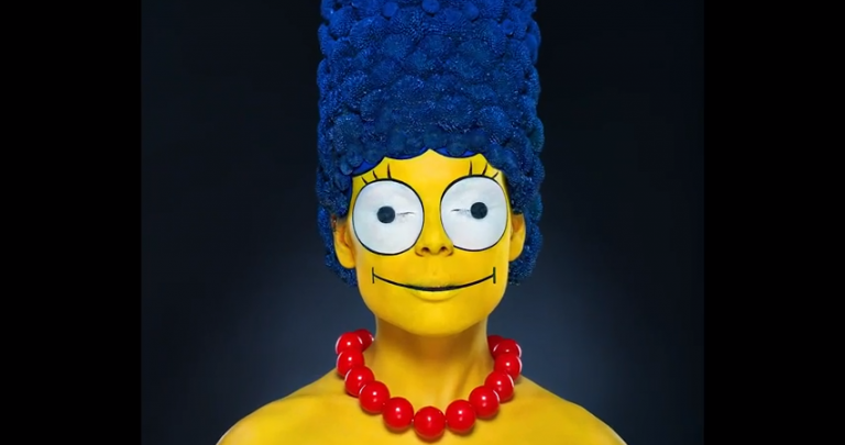 Watch A Model Become A Real Life Marge Simpson