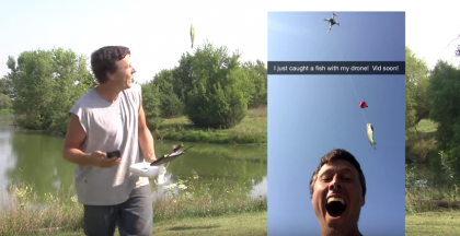 Guy Gone Drone Fishing and Caught One!