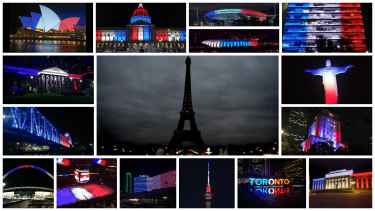 When the #Paris lights turned off, the rest of the world turned them on...