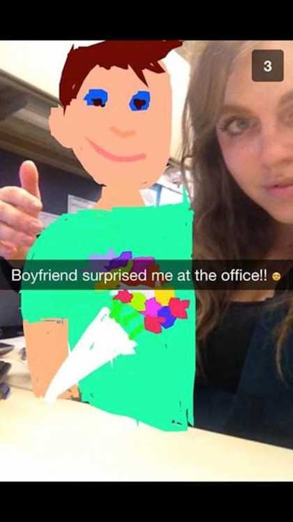 #BestSnaps: Tonight's best snapchat drawing goes to a delusional girlfriend