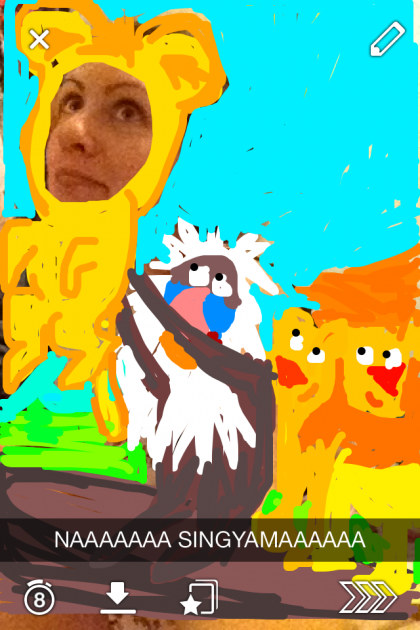 #BestSnaps: Today's best snapchat photo goes to... soon to be Lion King...  Simba!