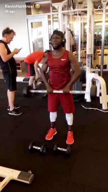 Kevin Hart is a gym junkie #lilswag79