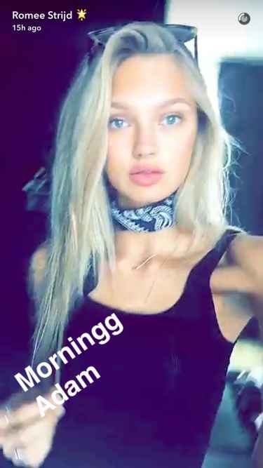 You're missing out if you're not following Victoria Secret Angel Romee Strijd on Snapchat #romees #model