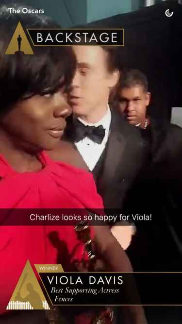#Oscars2017: Viola Davis backstage after her Best Supporting Actress win