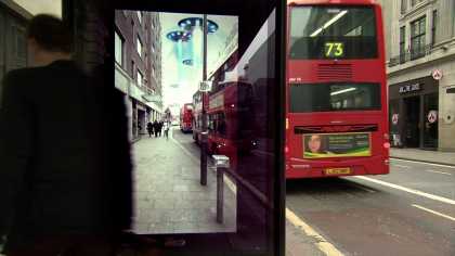 #Pepsi Max viral video tricks people in #London bus shelter of #UFO landing