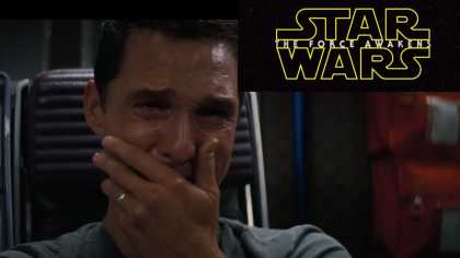 Matthew Mcconaughey's reaction to 'Star Wars: The Force Awakens' teaser trailer #2