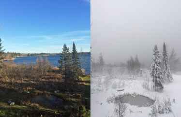 The difference two days can make in Minnesota weather...