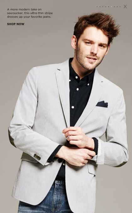 Love The Look On This Banana Republic Tailored-Fit Corded #Blazer