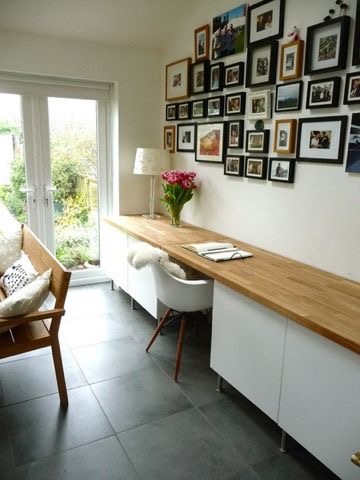 Home Office ideas: Long Desk
