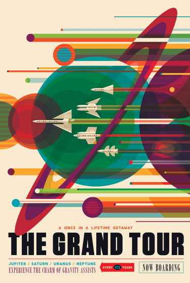 NASA Space Tourism Poster: "The Grand Tour"
