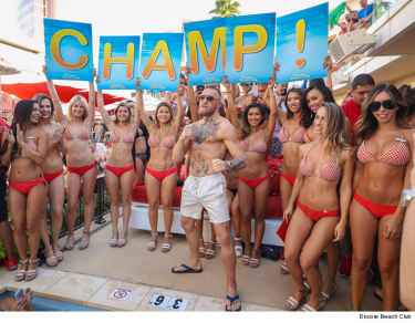 Conor McGregor victory party hits Las Vegas pool with bunch of sexy ladies