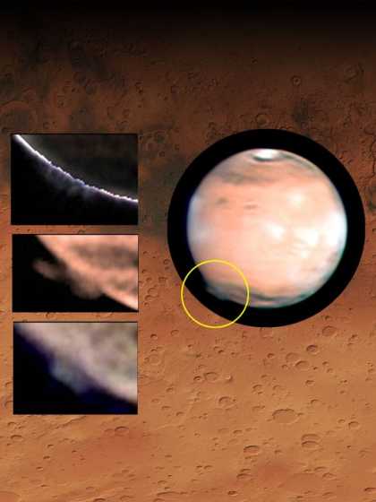 Mysterious plumes erupt from #Mars