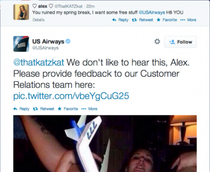 US Airways tweeted a pic of a woman pleasuring herself with a model plane... #WTF