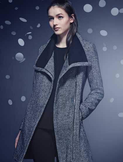 Calvin Klein Wool Blend Coat #StyleInspiration