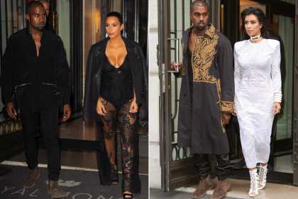 Paris Fashion Week: Check out Kim and Kanye's outrageous style...