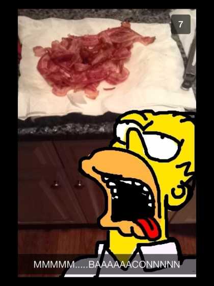 #BestSnaps: Homer loves bacon... mmmmm