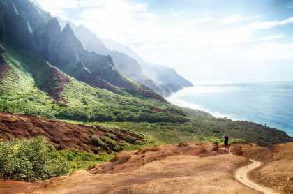 Have you guys been to #Hawaii? This picture of Kalalau Trail in Kauai is simply #stunning!