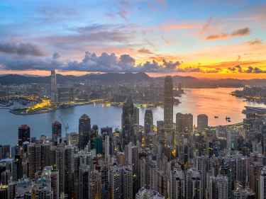 Beautiful Hong Kong Sunset
