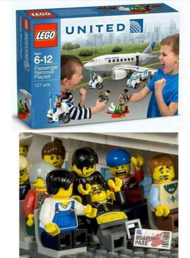 New From Lego: United Airlines 'Passenger Removal Play Set'... Train Your Kids How to Drag People! 🤣