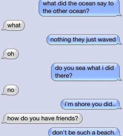Two Oceans #FunnyTextMessage