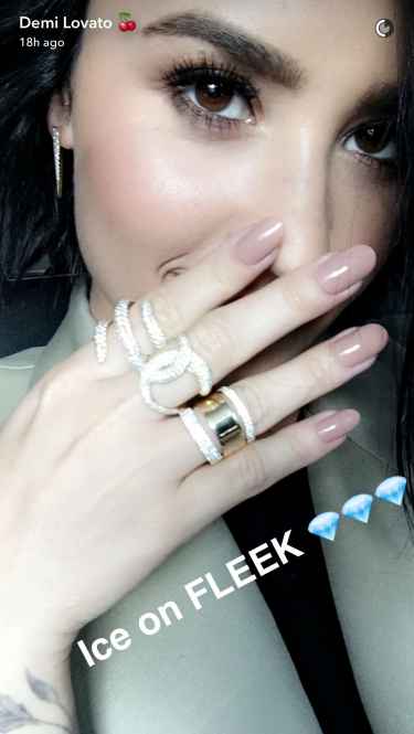 Demi Lovato showed off some ice, shoes, and Kobe Bryant highlights @theddlovato