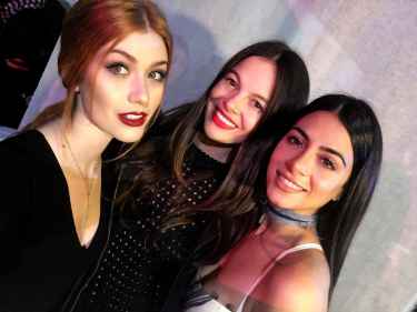 Katherine McNamara + Esther Kim + Emeraude Toubia @ MILLY ❤️❤️❤️ #NYFW2017