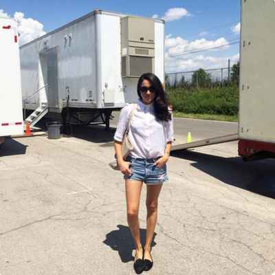 Meghan Markle White Button Shirt and Denim Shorts Summer Look